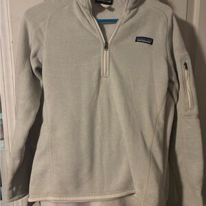 Patagonia Off-White Quarter-Zip Fleece